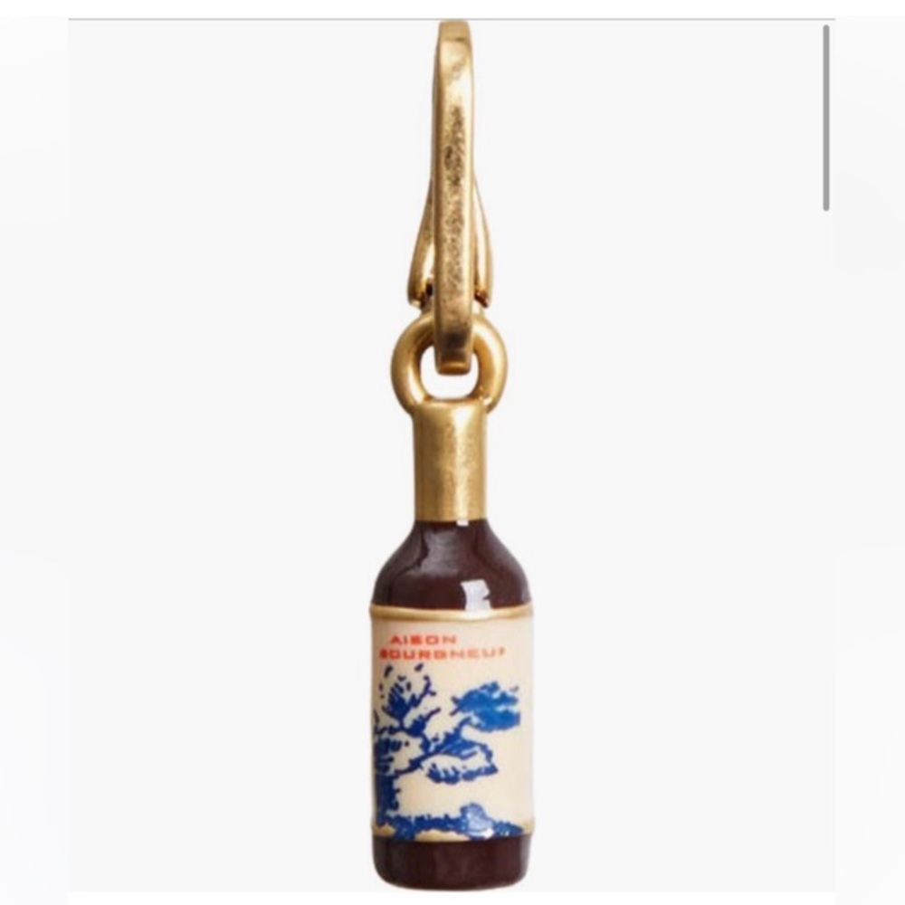 Clare V Wine Bottle Charm NWT